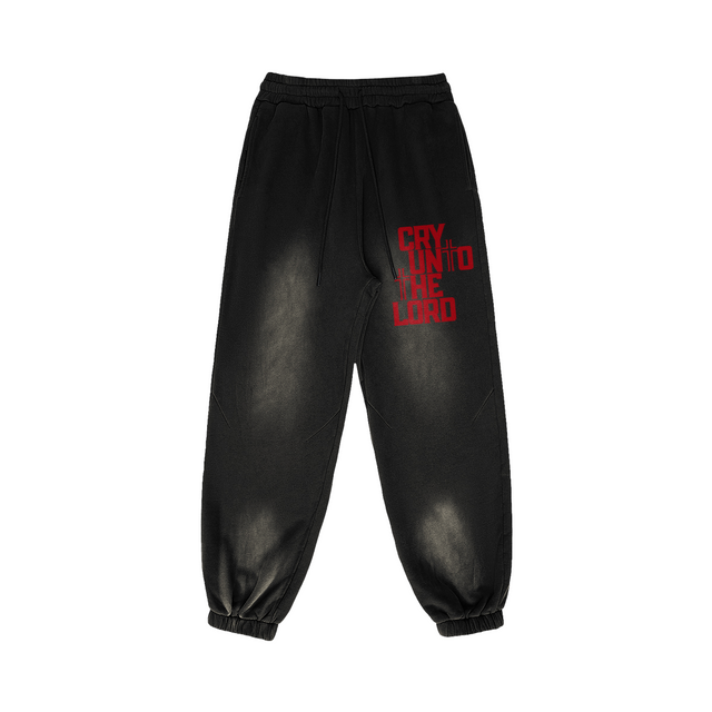 CRY UNTO THE LORD SUN FADED SWEATPANTS